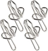 The Bead Shop Heavy Duty Metal Curtain Drapery Hooks Pack 50 28mm x 13mm