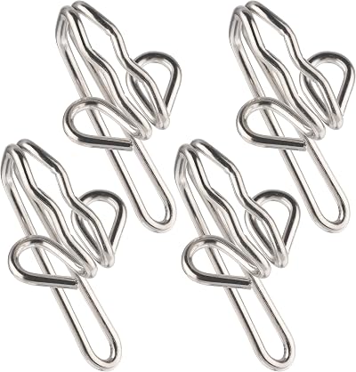 The Bead Shop Heavy Duty Metal Curtain Drapery Hooks Pack 50 28mm x 13mm