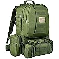 CVLIFE Tactical Backpack Military Army Rucksack 60L Large Assault Pack Detachable Molle Bag…