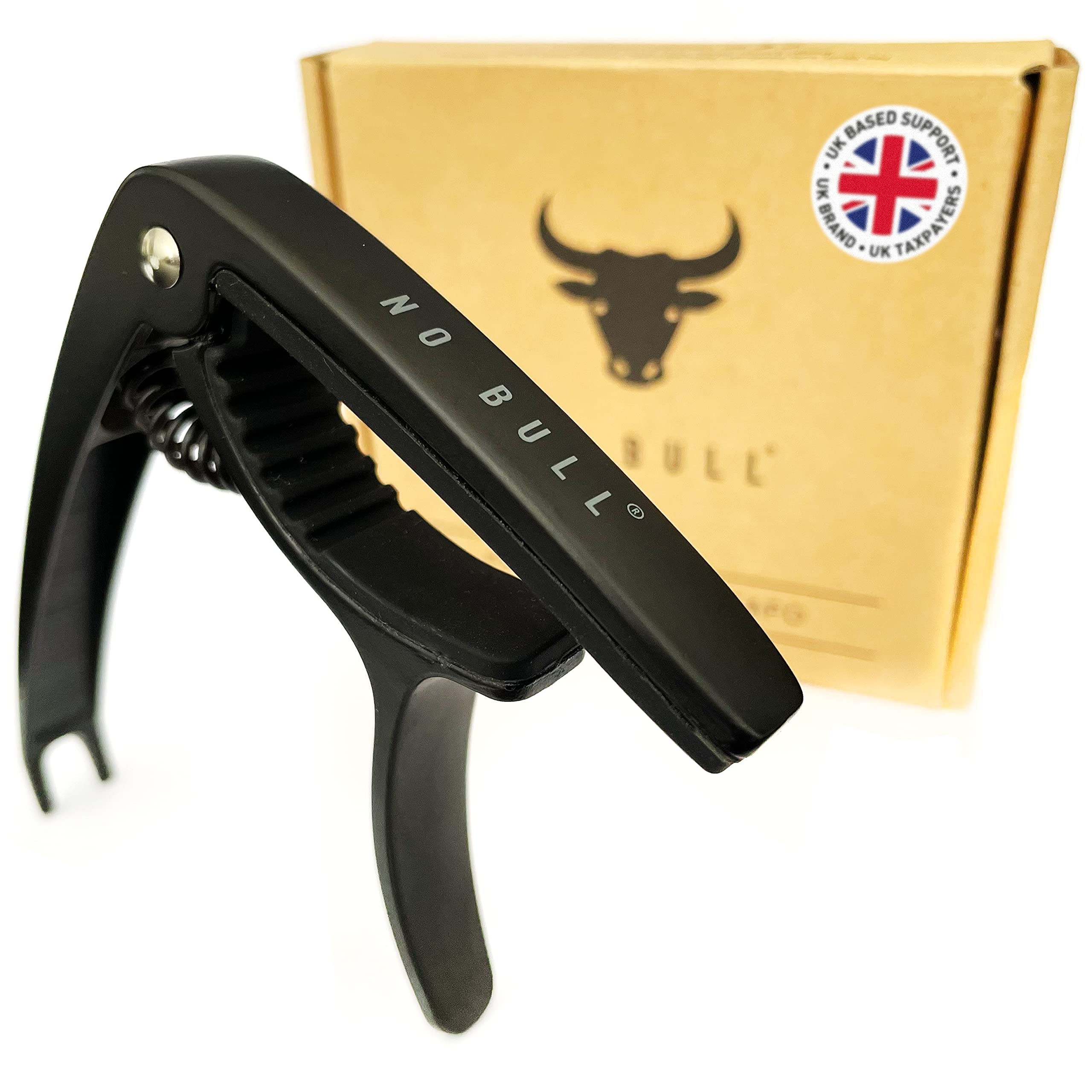Black Electric Guitar Capo for Quick Change - Great Gift for Guitarists (+ Bonus Content) - Trigger Capo