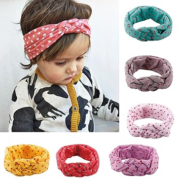 Amazoncom Baby Girl Cute Headband Head Wrap Hair Band Clothing