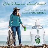 Peppy 6 x 480ml Hand Sanitiser Gel 75% Plant-Based Alcohol EU Compliant view 7