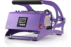 Rengue Tumbler Heat Press Machine, Mug Press for 30oz 20oz 16oz Straight Skinny Sublimation Tumblers, Cup Heat Press DIY 11-16oz Tumbler Press with Digital Temp and Time Setting, Dark Purple