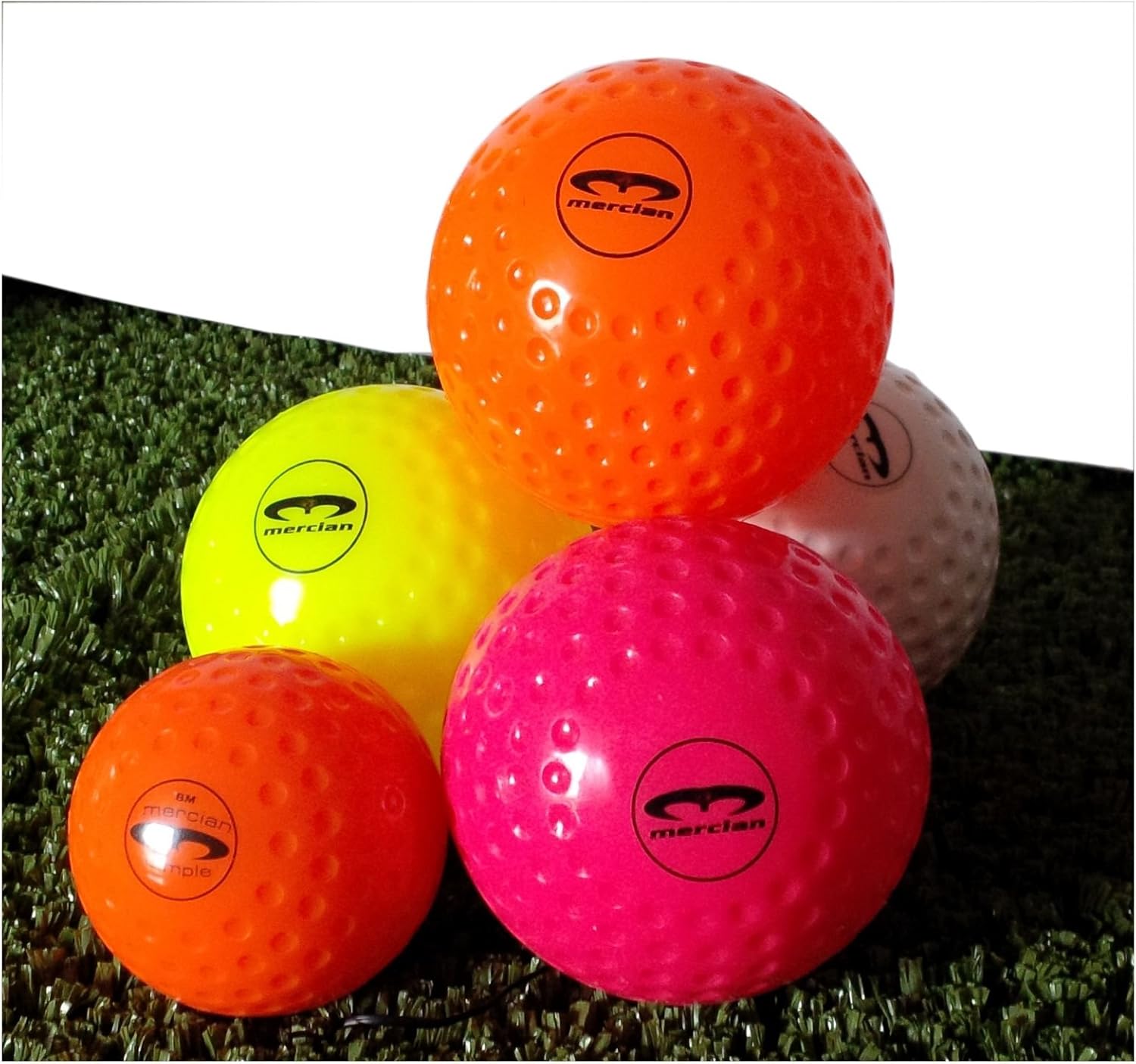 Mercian Hockey ball Large Dimple 100 mm orange Amazon.co.uk Sports