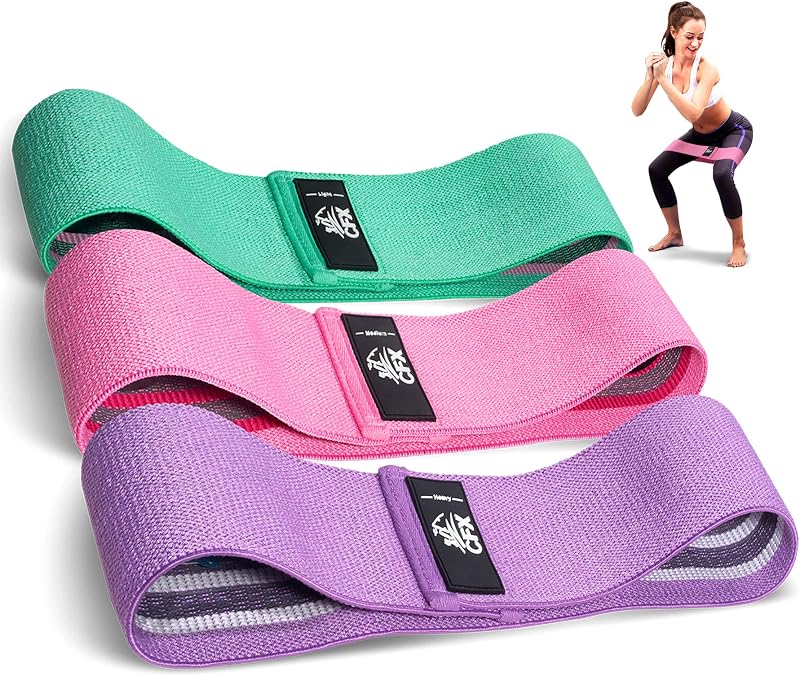 CFX Resistance Bands 3 Sets Non-Slip Fabric Booty Bands 3 Levels