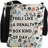 Ice Hockey Player Gift Feels Like a Penalty Box Kind of Day Crossbody Bag Sport Lover Gift