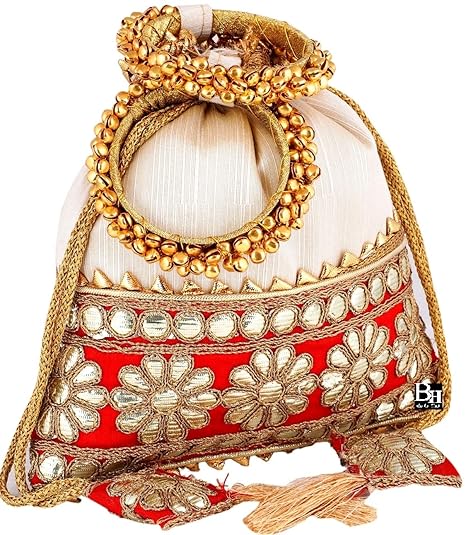 Women's Potli (GOTA0005_Red & White)