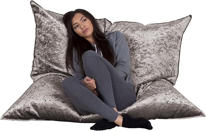 Lounge Pug Shimmering Velvet Extra Large Bean Bag Floor