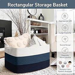Goodpick Storaget Basket, 21.6" x 14.9" x