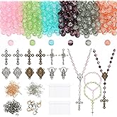 BINRANHS Catholic Rosary Making Kit for Adults Kids,DIY Wedding Rosary Jewelry Necklace Making Kit,704pcs Rosary Making Kits,Rosary Prayer Making Supplies First Communion Necklace Set