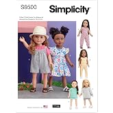 Simplicity S9500 18" Doll Clothes Sewing Pattern, One Size