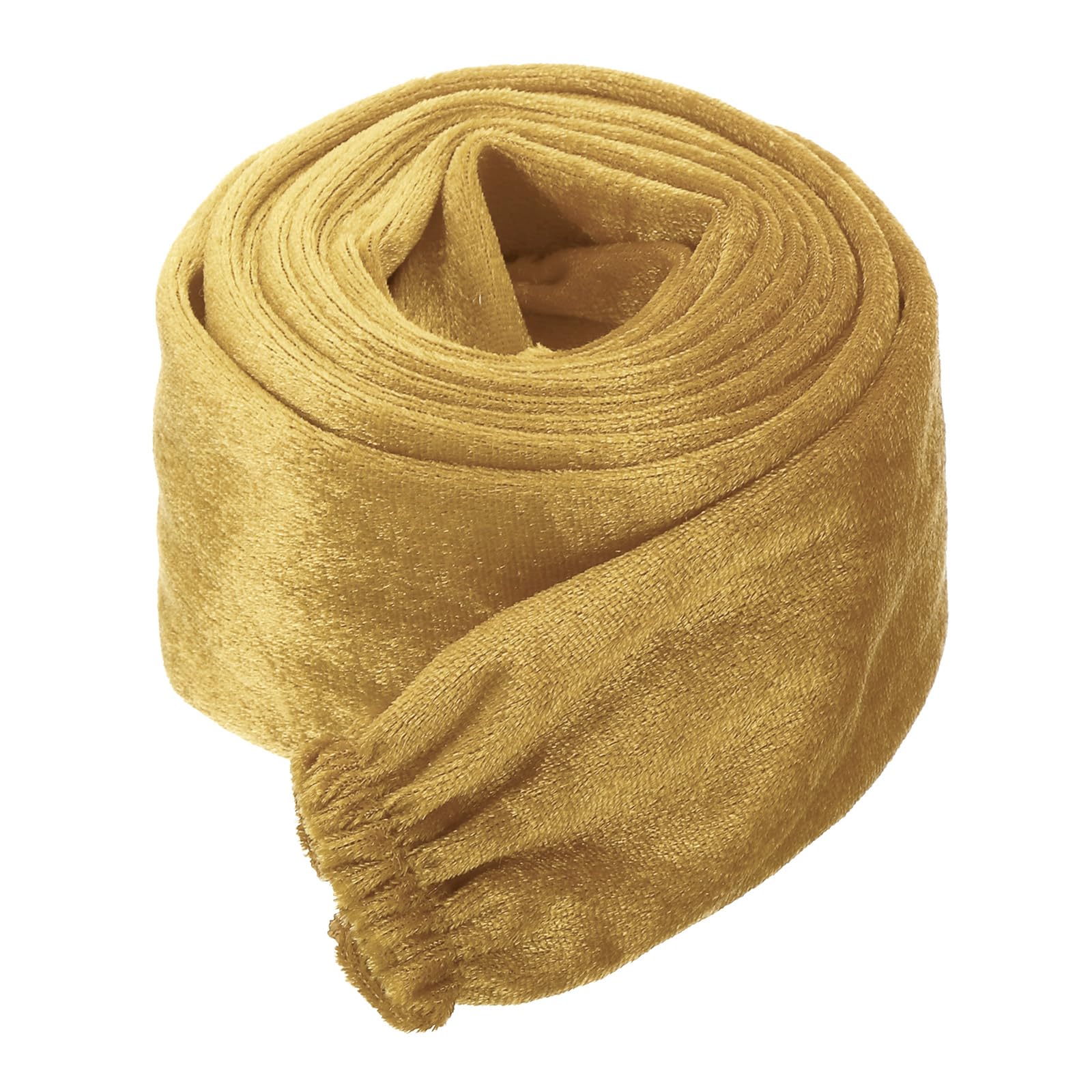 PATIKIL 6ft Lamp Chain Cover, Chain Protective Sleeve Washable with Zipper for Chandelier Lighting Wires Swing Light Fixture, Gold Tone