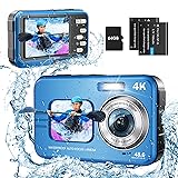 Underwater Camera, UHD 4K 48MP Autofocus Waterproof