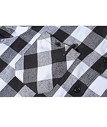 ZITY Men's Flannel Hoodie Shirts Casual Button Down