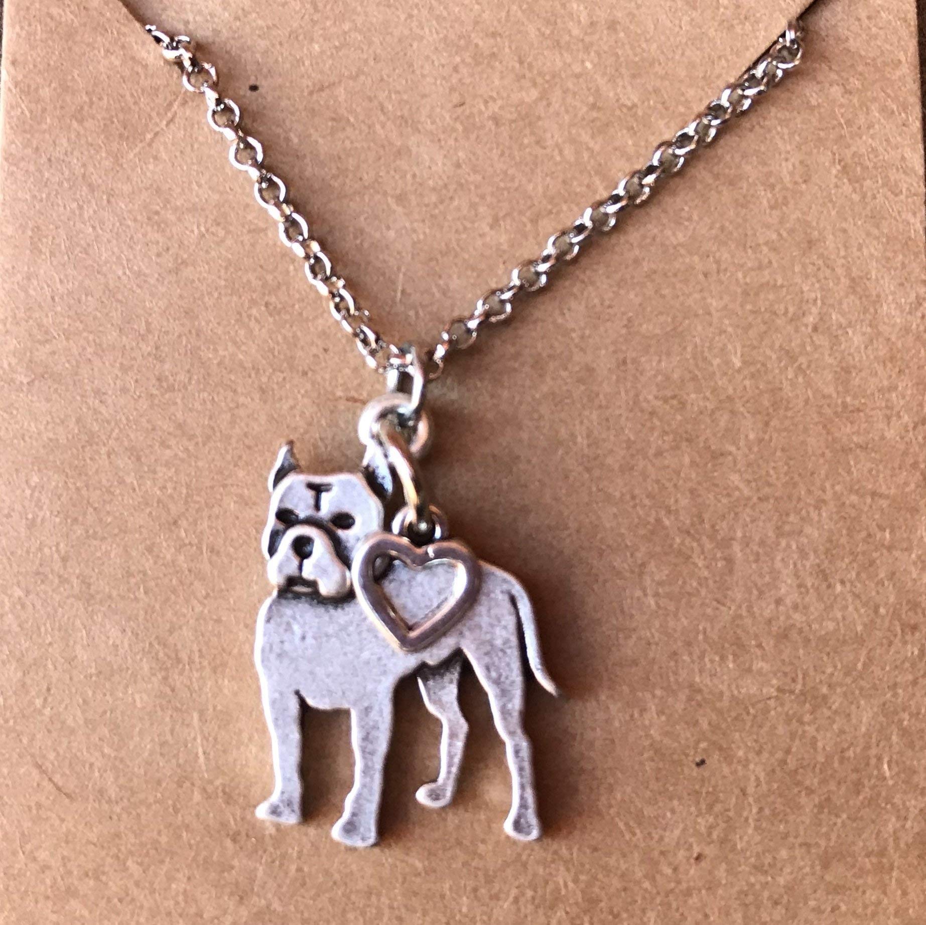 pitbull charm necklace