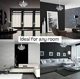 Klass Home Crystal Faceted Oriel Ceiling Light Shade Chrome Finish view 5