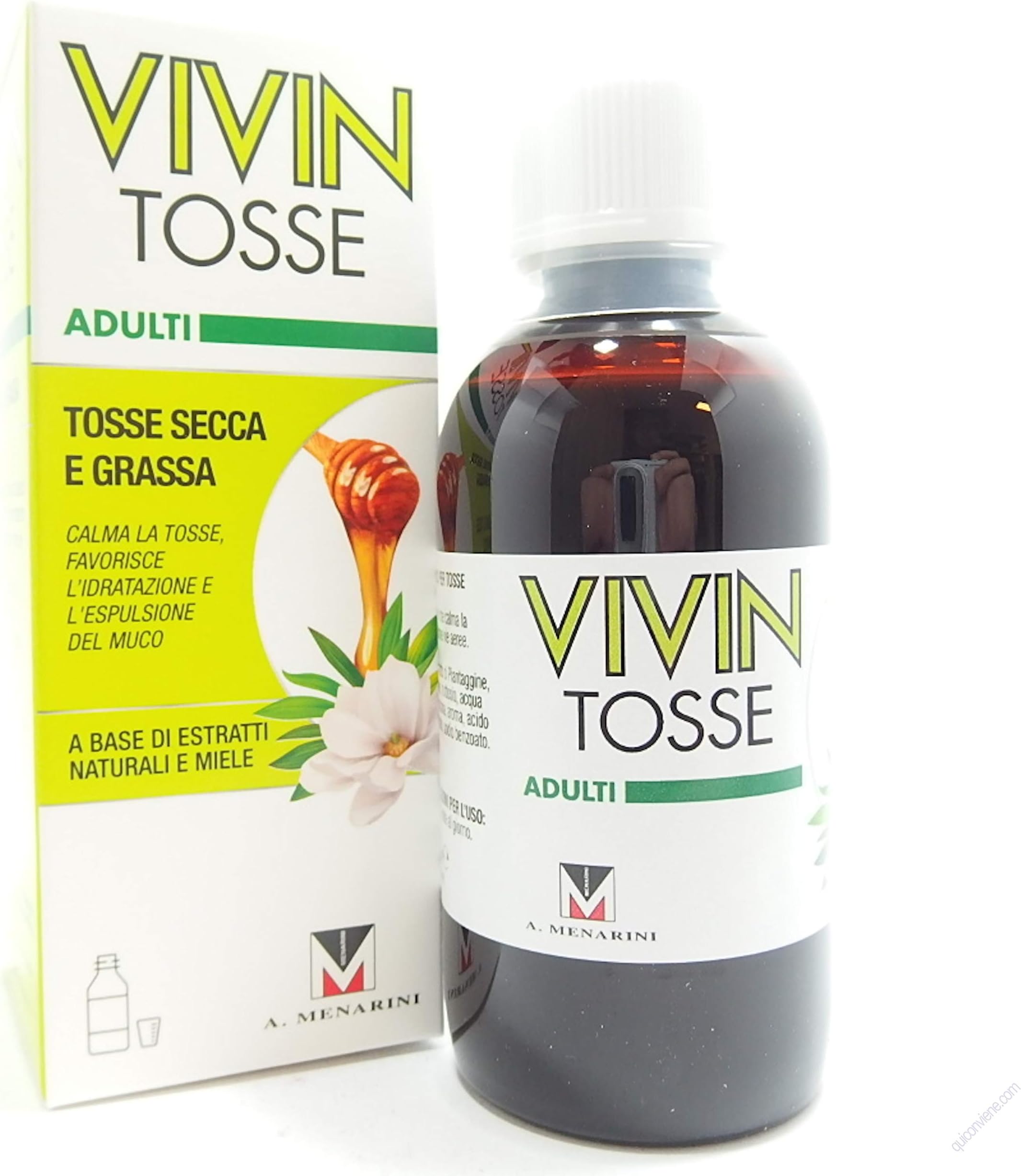 Menarini Vivin Tosse Sciroppo Adulti Tosse Secca e Grassa, 150ml