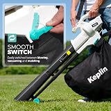 Keplin 3-in-1 Leaf Blower Garden Vacuum Mulcher 3500W 35L Bag 10m Cable view 4