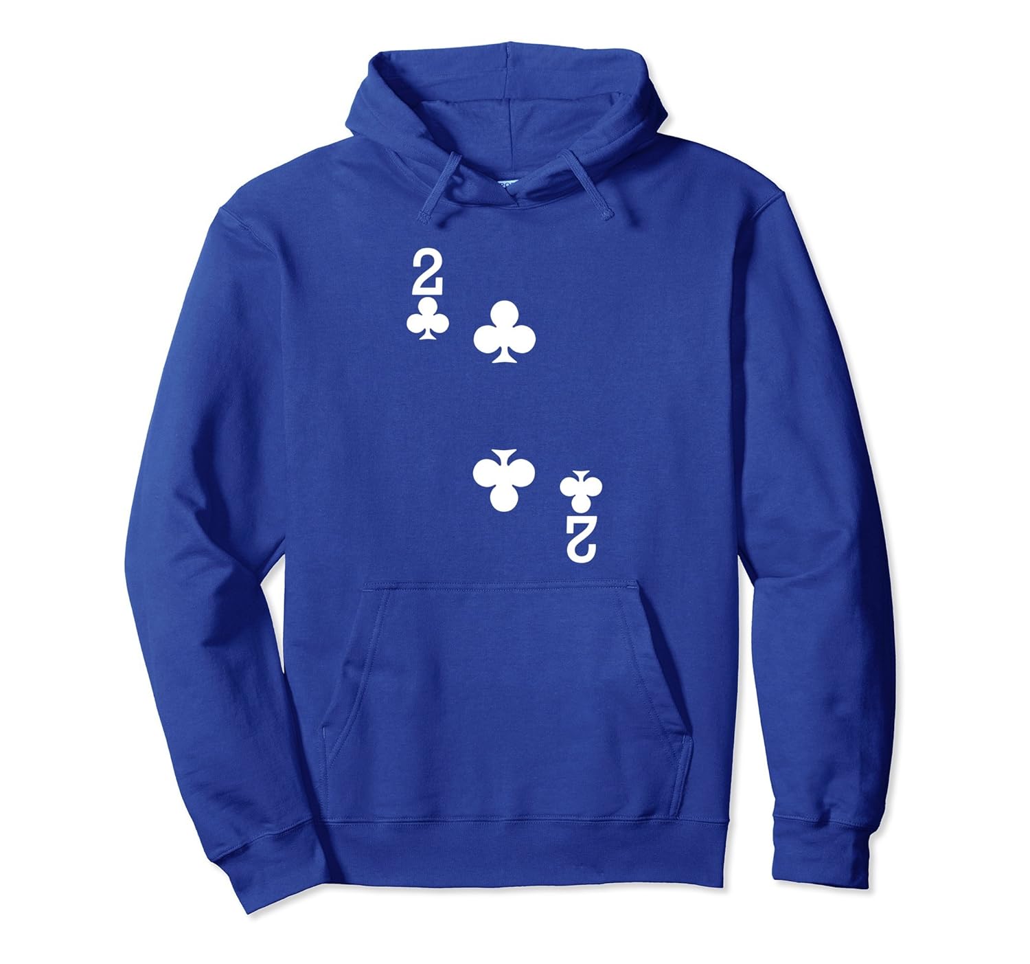 2 of Clubs - Playing Card Halloween Hoodie (Dark)- TPT