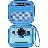 L LTGEM Kids Instant Print Camera Case Compatible with Dylanto/DUDUDRAGON/ETIKEZ/Cimizi/Careenoah/HiMont/Gofunly/GREENKINDER Kids Instant Print Camera and Print Paper, Blue(Case Only)