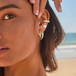 Dremmy Studios Gold Open Hoops Earrings 14K Gold