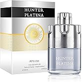 AFLUXE HUNTER PLATINA - Men's Cologne Long Lasting - Fresh Woody Eau de Parfum for Men - 100ml Gift Set