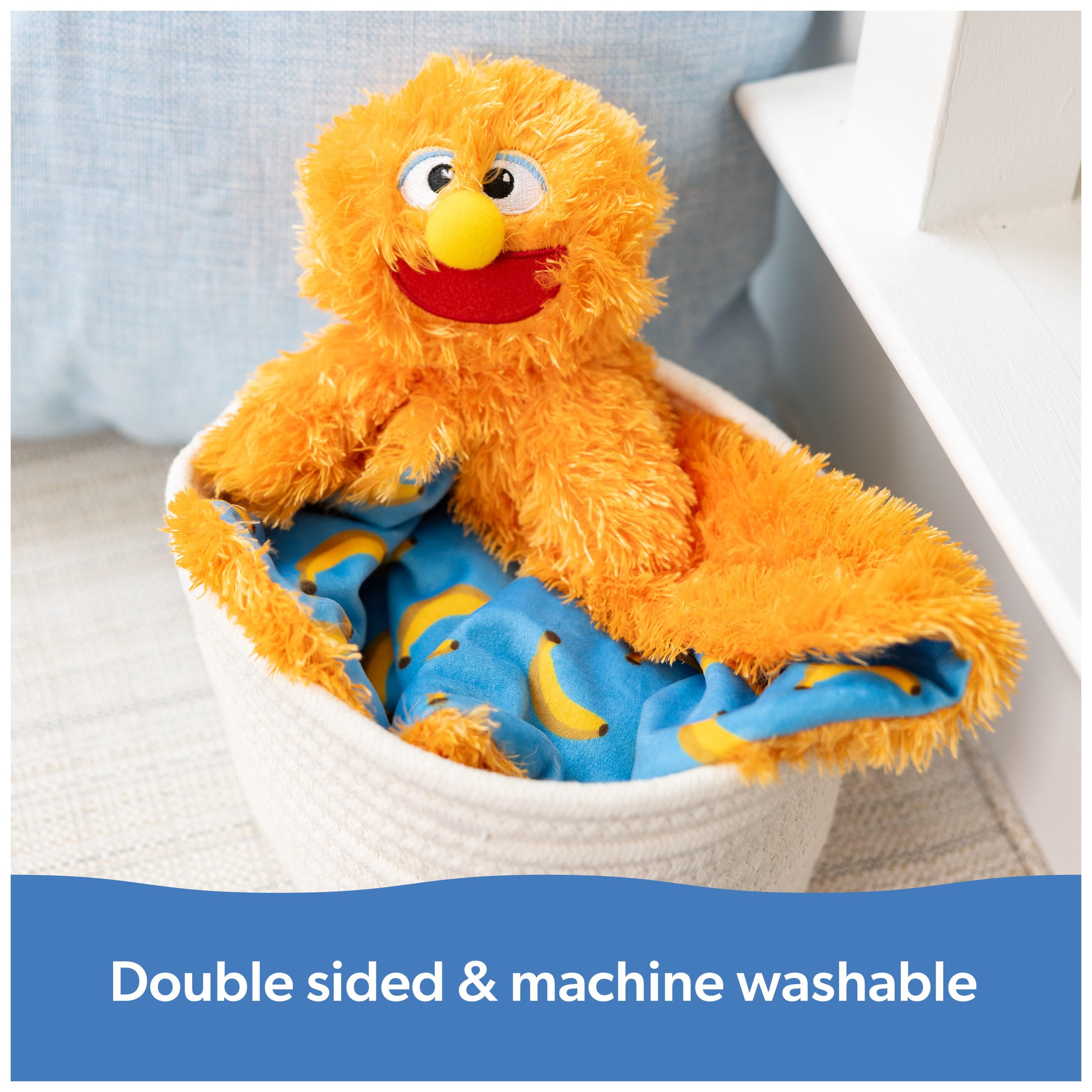 Ms. Rachel Official Herbie Huggable Lovey, Double Sided, Machine Washable Security Blankets for Babies Ages 3 Months to 1+