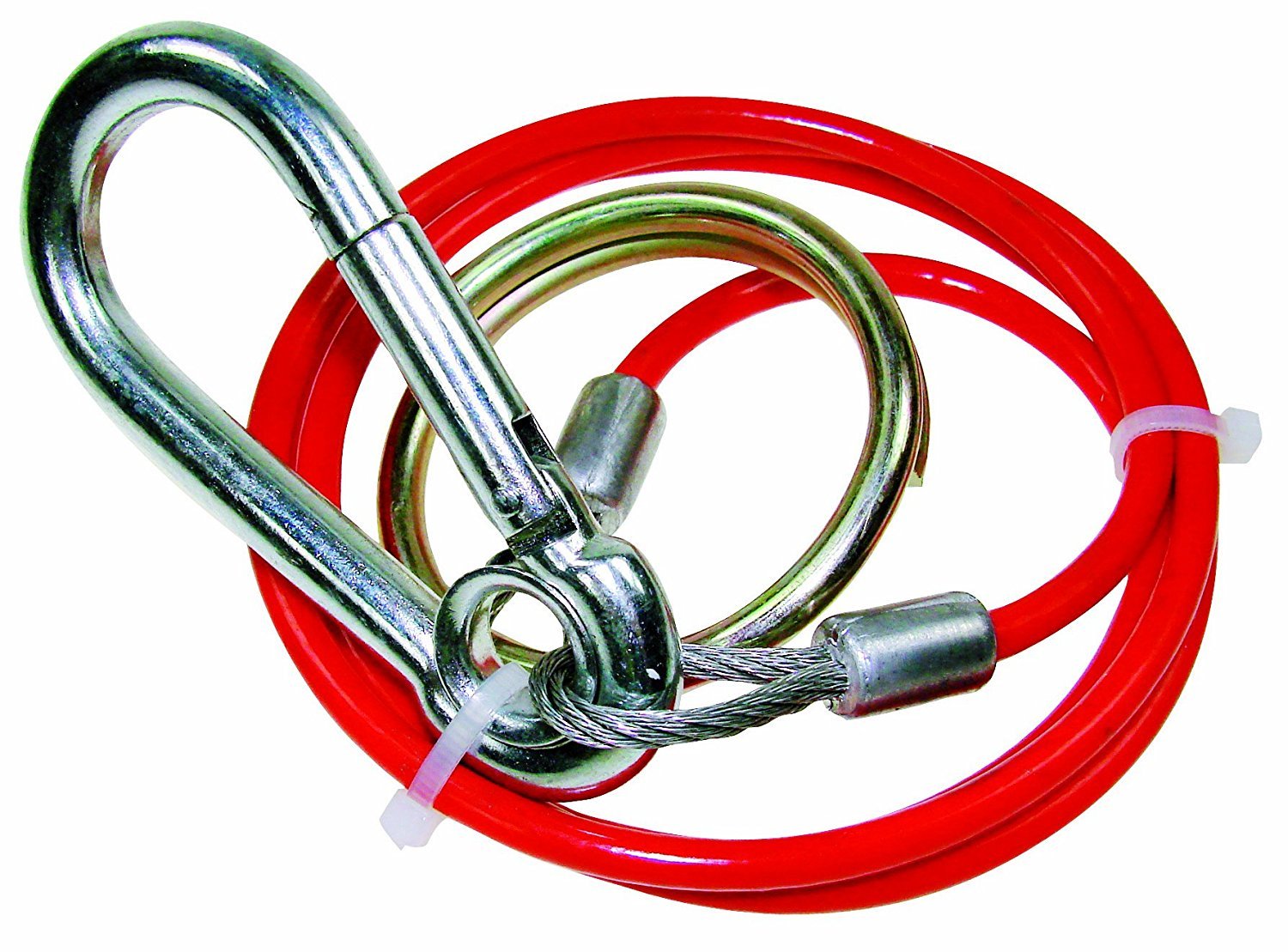 Maypole 1m x 3 mm Red PVC Breakaway Cable For Braked Trailers and Caravans