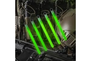 M-Tac 6″ Emergency Glow Sticks – 12 Hour Chem Light Sticks for Camping, Tactical, Safety, Marine & Survival Kits
