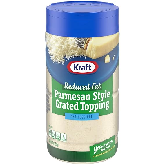 Kraft reduced fat parmesan style grated topping (021000614806)