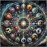 hkejoi Fantasy Diamond Art Kits for Adults, Diamond Painting Kits for Adult Beginners, 5D Round Full Drill Gem Art Kits DIY Crafts for Home Decor Gift 14x14 Inch