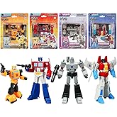 YOLOPARK Transformers Toys 4-Pack G1 Optimus Prime,Megatron,Bumblebee,Starscream Action Figures,BMK Series Transformer Toys for Kids,No Converting