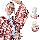 para life White Snap Hijabs for Women, Breathable