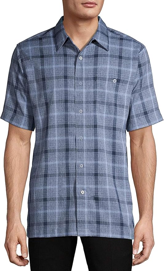 Clothing Men's Short Sleeve Microfiber Shirt (2XL 50