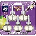 Glade PlugIns Refills Air Freshener, Scented and Essential Oils for Home and Bathroom, Sparkling Pear, Limited Edition Scent, 3.35 Fl Oz, 5 Count