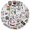 BulbaCraft 100Pcs Barber Stickers, Barbershop Stickers for Water Bottle & Laptop Decals - Barber Party Favors, Barbershop Accessories, Decorations & Supplies, Gifts for Women & Men