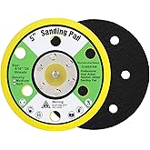 Ouya 2PCS 5 Inch 6-Hole Backing Pads 5/16"-24 Threads Sanding Plate for Dual Action Polisher
