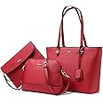 LOVEVOOK Handbags for Women Shoulder Bags Tote Satchel Hobo 3pcs Purse Set