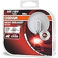 OSRAM NIGHT BREAKER SILVER H7, 100% more brightness, halogen headlamp, 64210NBS-HCB, 12V, passenger car, duo box (2 lamps)