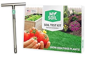 MY SOIL MySoil Test Kit Starter Pack, Unlock Your Lawn & Garden Potential, Complete & Accurate Nutrient and pH Analysis with Recommendations Tailored to Your Soil and Plant Needs | 1 Test Kit + 1 Soil Probe