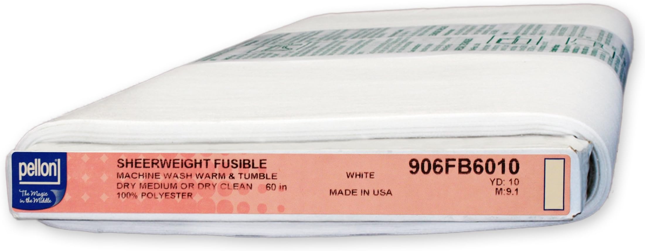 Pellon 906F Fusible Sheerweight Interfacing (60" x 10 yd)
