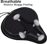 DAWAY C6M Memory Foam Bike Seat Cover Extra Soft Pad 11.81 x 10.63 x 2 in view 4