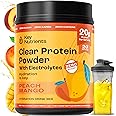 KEY NUTRIENTS Multivitamin Electrolytes Powder No Sugar - Peach Mango Electrolyte Powder - Endurance & Energy Supplement - Hydration Powder - No Calories - 20 Servings - (Peach Mango + Protein Powder)