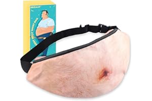 SIKEMAY White Elephant Gifts for Adults, Gag Gifts Funny Adult, Unique Gag Gift for Men Dad Him Boyfriend, Beer Fake Belly Bag, Fathers Day Dad Gift from Daughter Son Wife, Funny Christmas Stocking Stuffers