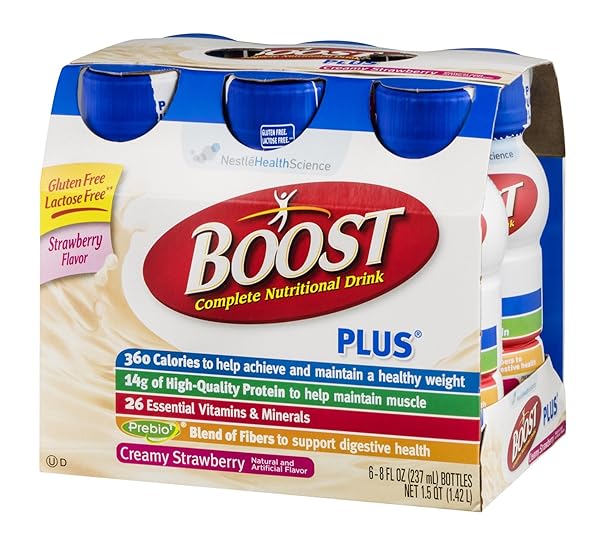 BOOST PLUS STRAWBRY 8OZ/6PK CS4