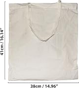 CENTRIX Natural Cotton Tote Bags 10 Pack 15 x 16 inch Eco Friendly Canvas view 4
