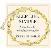 Dainty Bracelet Chain Bracelet Minimalist Jewelry Layering Heart Bracelets Valentines Day Bracelets Gift for Her