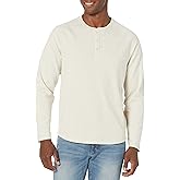 Amazon Essentials Long Sleeve Shirt for Men, Regular-Fit Henley, Available in Big & Tall