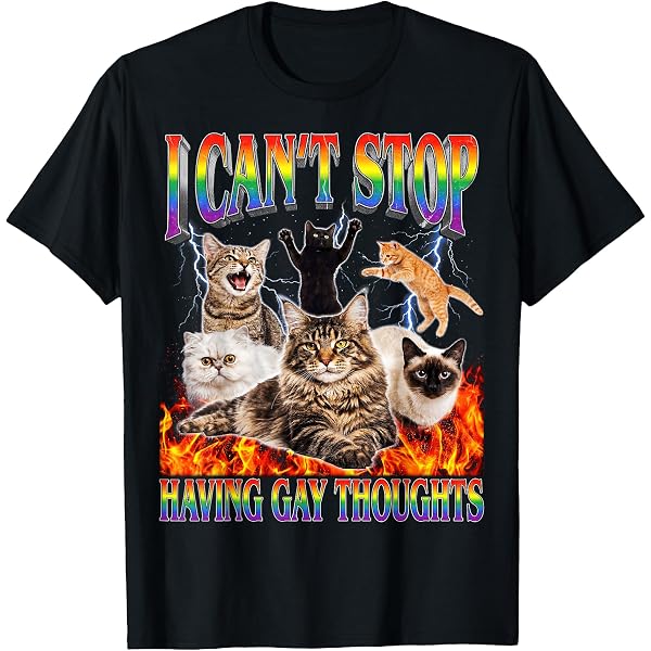 Maglietta Divertente "Le Lesbiche Mangiano Cosa?!" Con Gatto Gay Pride LGBTQ - Unisex