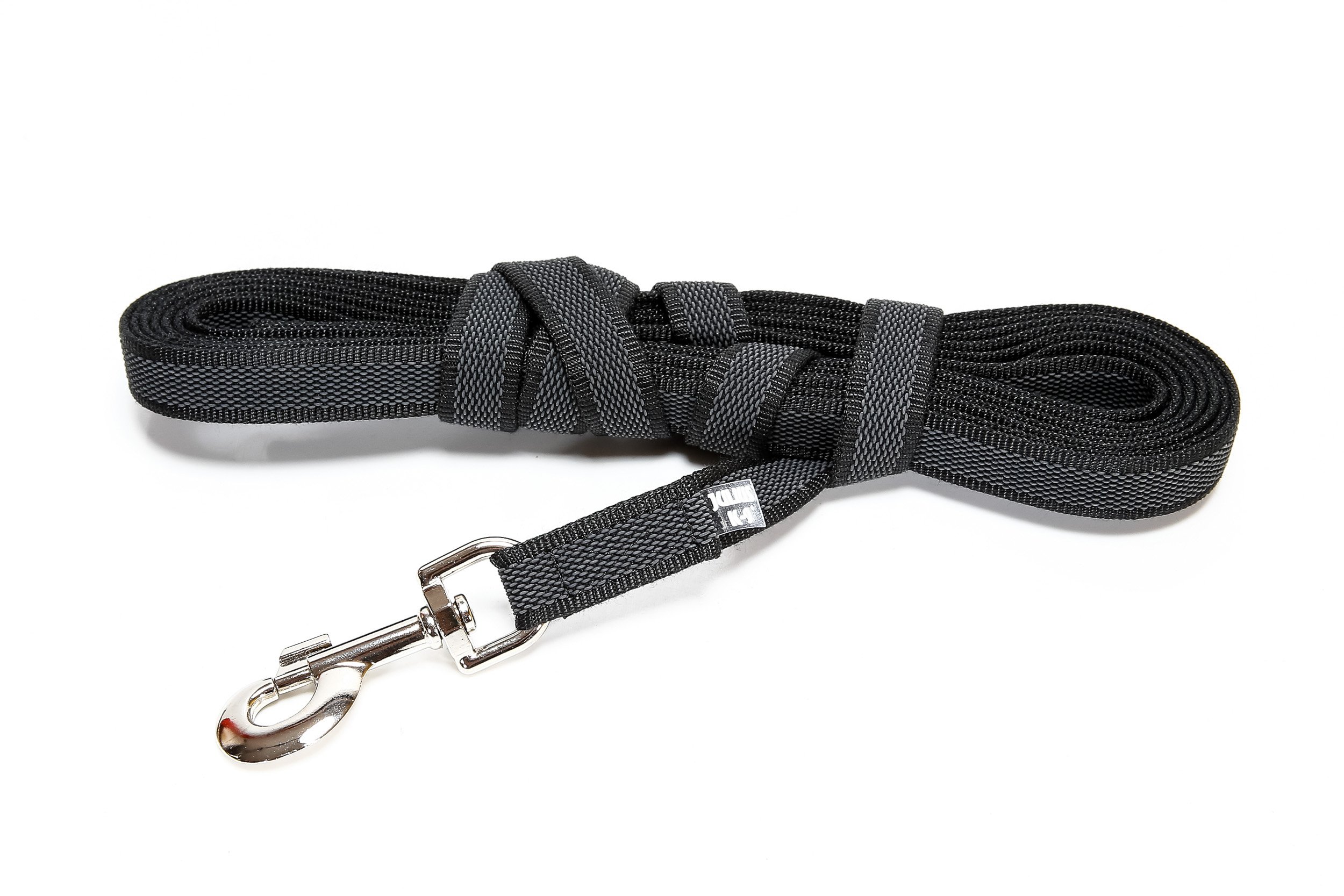 Color & Gray Super-Grip Leash with Handle, 20 mm x 5 m, Black-Gray